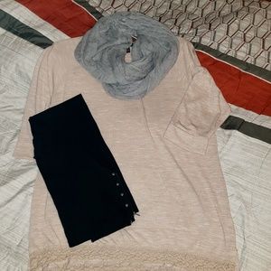 Plus size front pocket tunic top